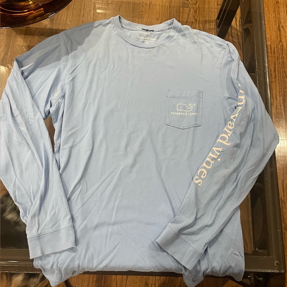 Vineyard Vines Sky Blue Long Sleeve Tee